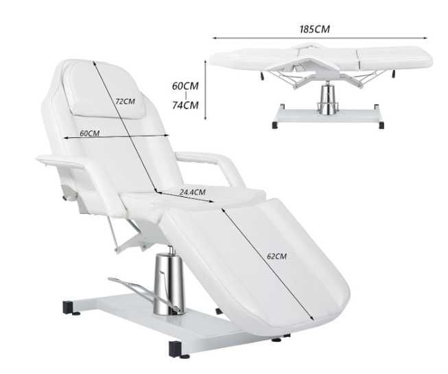 Fotel kosmetyczny hydrauliczny Bonnlo biały
