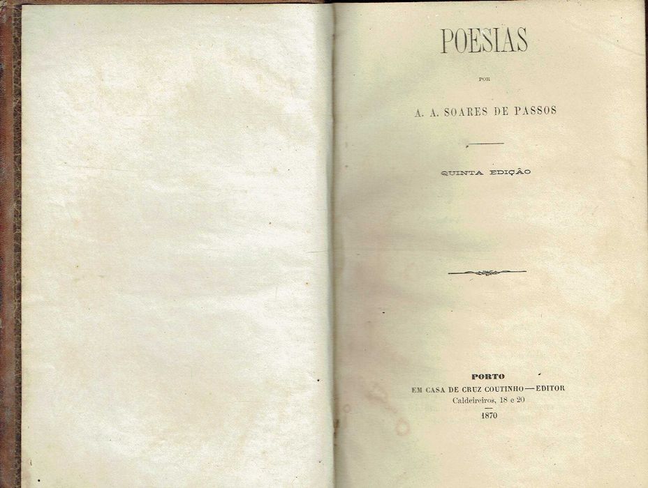 16592
	
Poesias - 1870
António Augusto Soares de Passos.