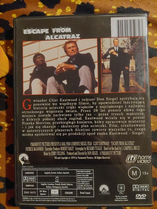 Ucieczka z Alcatraz Alkatraz 1979 Clint Eastwood Video CD