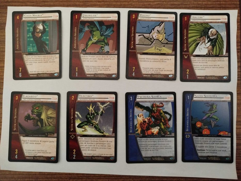 Cartas Marvel Português