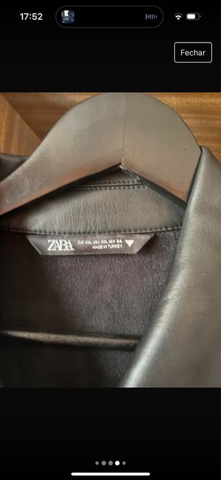 Casaco camisa pele falsa