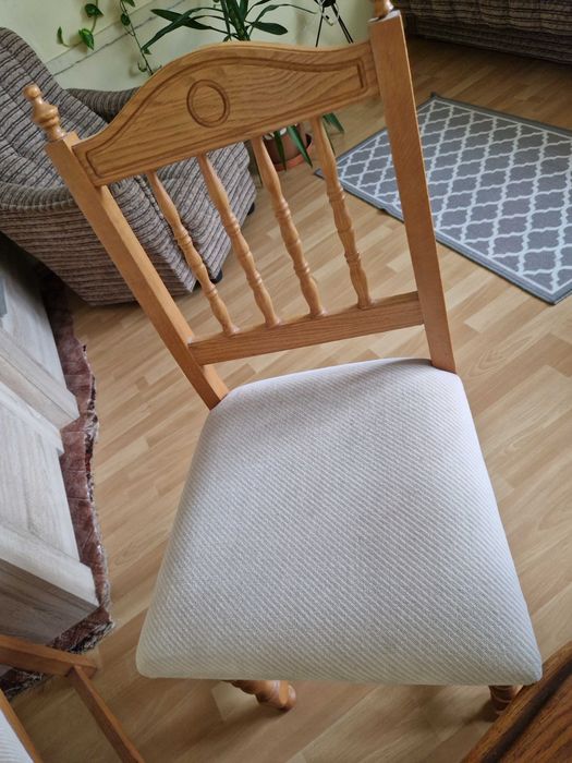 krzesła dębowe 6 sztuk