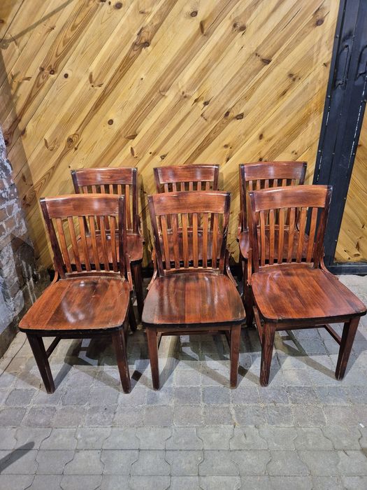 6x Krzesło drewniane masywne solidne