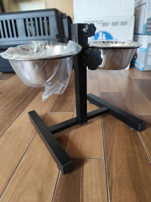 Miski dla psa AniOne 2 x 0,7 L + stojak