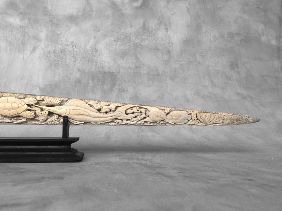 lança de espadarte(Xiphias Gladius ) .(95 cm x 10 x 5cm)