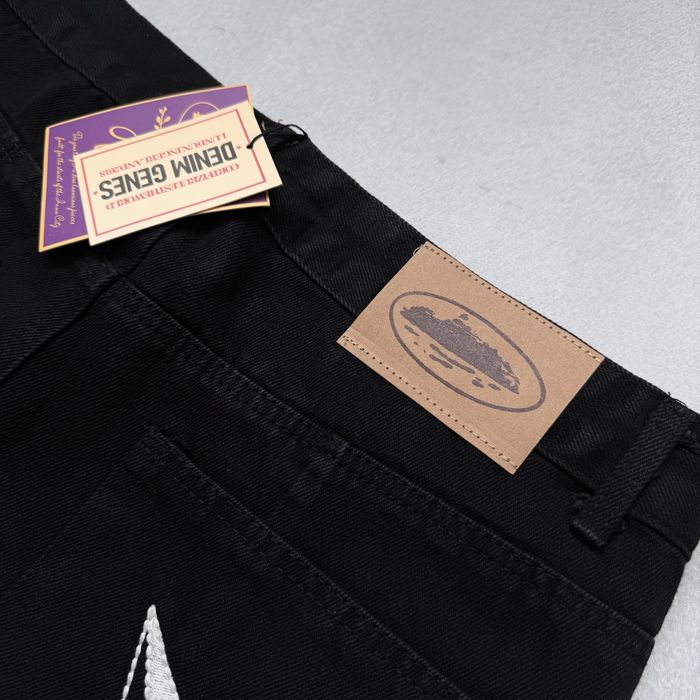 Джинси Corteiz C-Star Denim Regular fit Кортез Штани Чорні