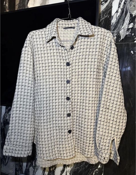 Zara топ і Твідова сорочка