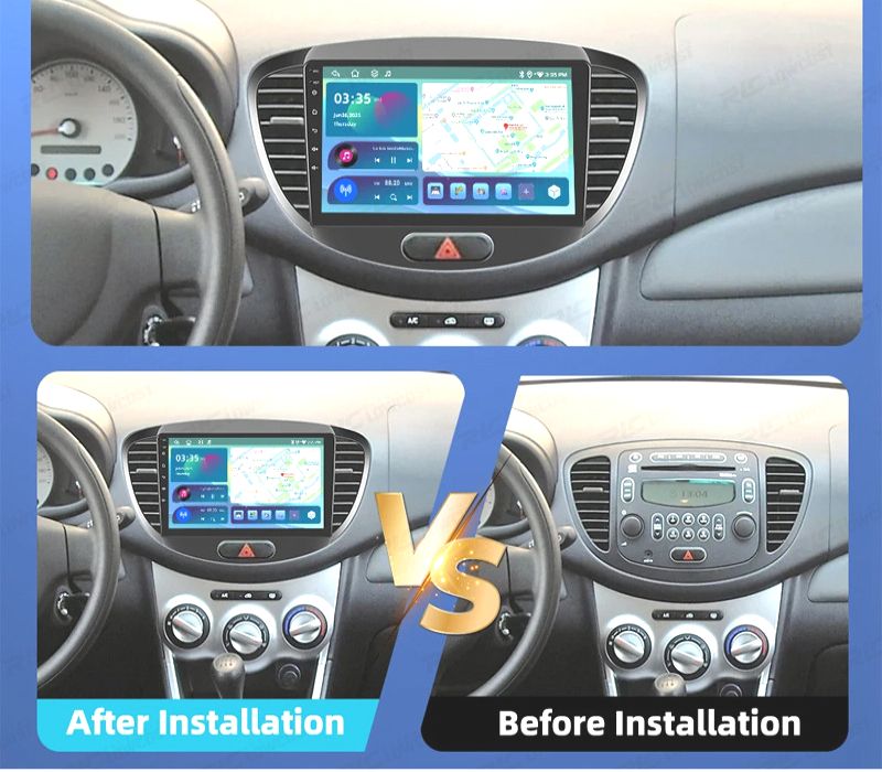 RÁDIO GPS ANDROID 13 HYUNDAI I10 11-13