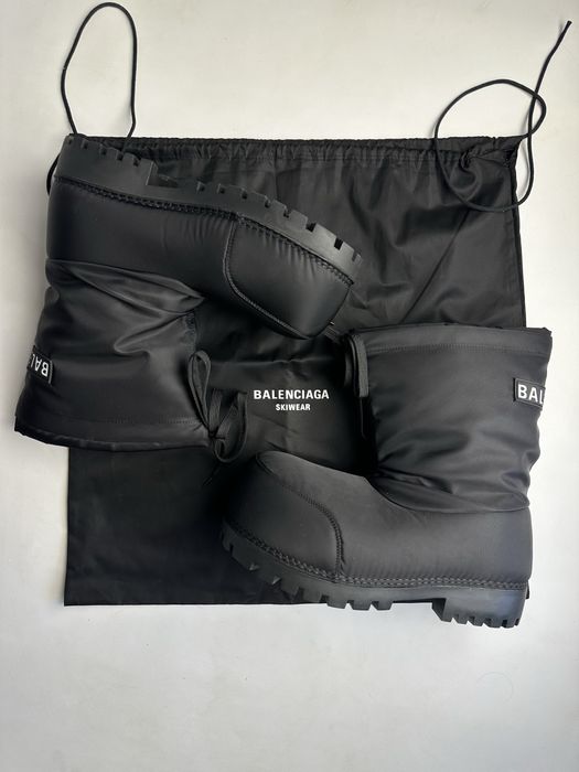 BALENCIAGA ALASKA BOOTS SKI FUR ботинки чоботи зимние боты черные 43