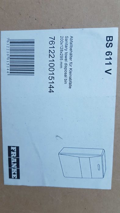 Kosz na odpady sanitarne firmy Franke