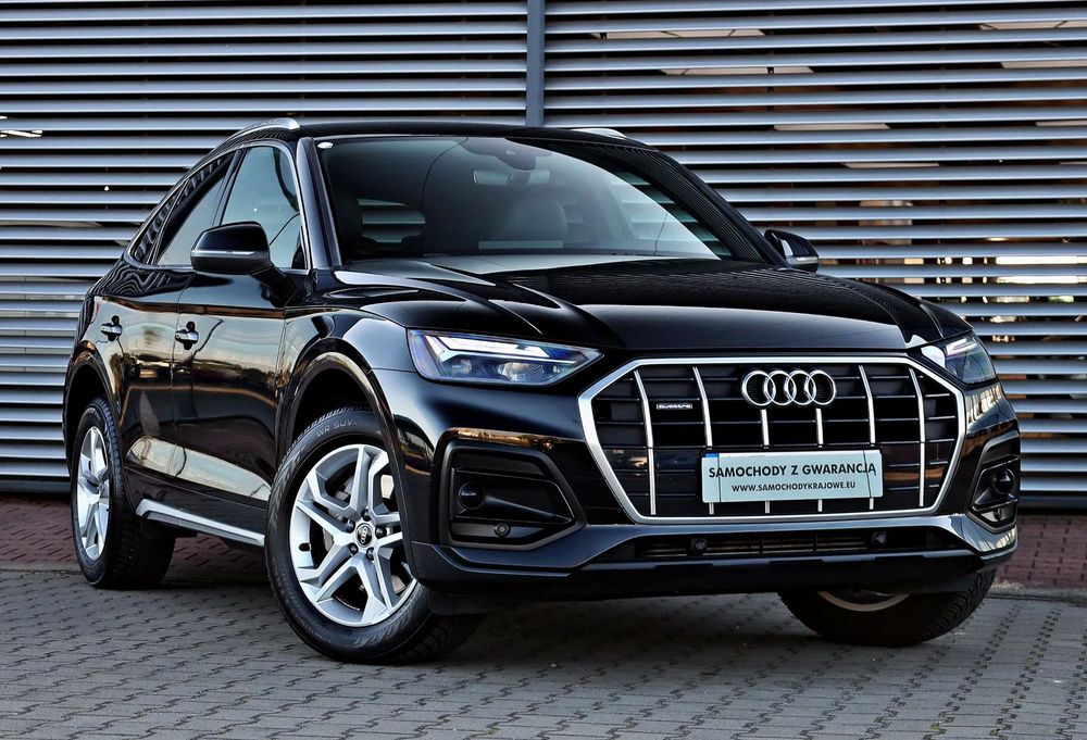 Audi Q5 Sportback SalonPL 1wł 4x4 VirtualCockpit Kamera Alcantara Ambient HAK ASO Vat23%