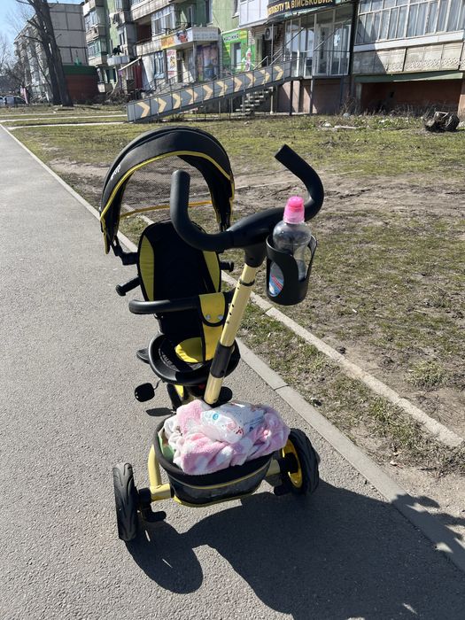 Триколісний велосипед з батьківською ручкою TILLY FLIP T-390  складний