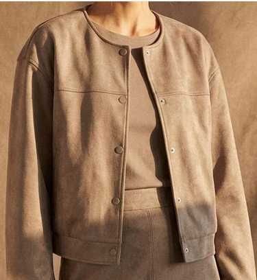 kurtka z imitacji zamszu  oversize s/m