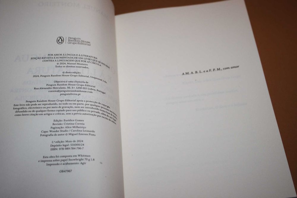 Por Amor à Língua e à Literatura // Manuel Monteiro