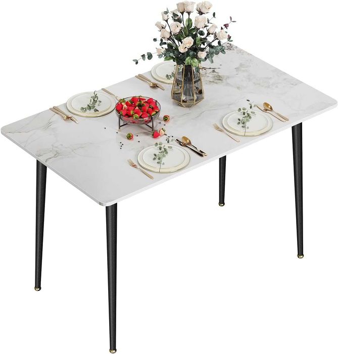 Nowy stół marmurowy / stolik / blat / prostokątny / 70x120x76cm !8587!