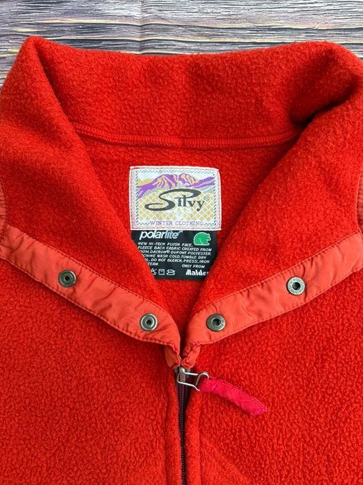 Czerwony polar Vintage Silvy L