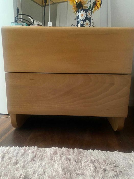 Mobília Quarto Moderna Completa (Madeira maciça)