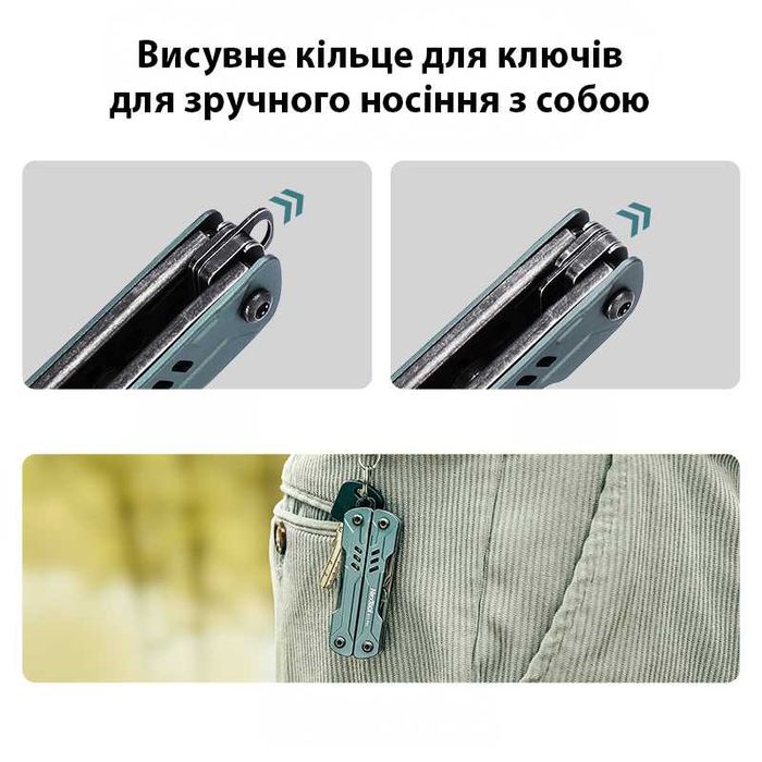 Мультитул Xiaomi NexTool Mini Sailor S11 Pro універсальний 12 функцій