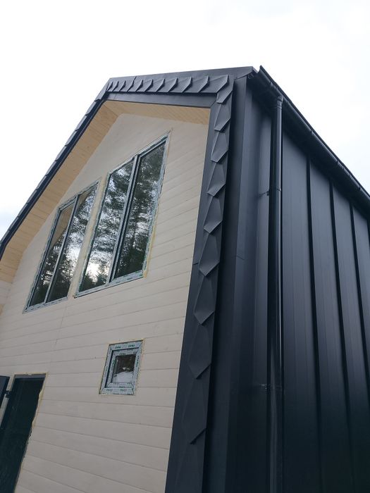 Покрівля. Покрівельні роботи.Монтаж фальцевої покрівлі,клік фальц,