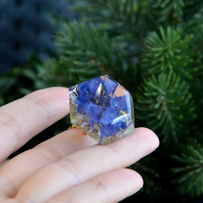 Naszyjnik diament z chabrem