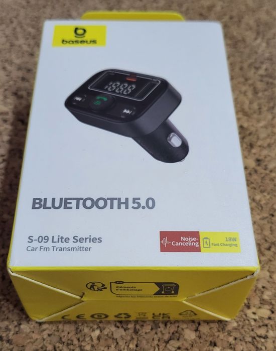 FM модулятор Baseus Lite Series S-09 MP3 Black