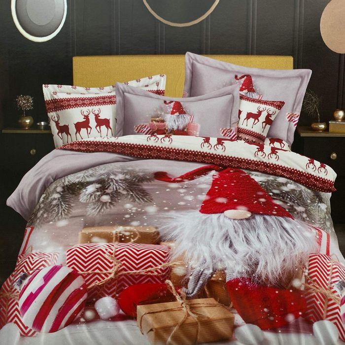 Pościel świąteczna skrzat 220x200 Promocja