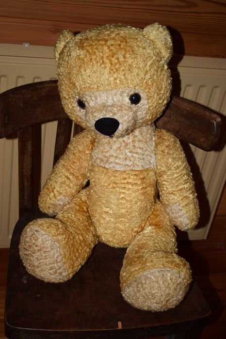 Duży miś, zabawka, PRL