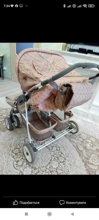 Дитяча коляска для двійні