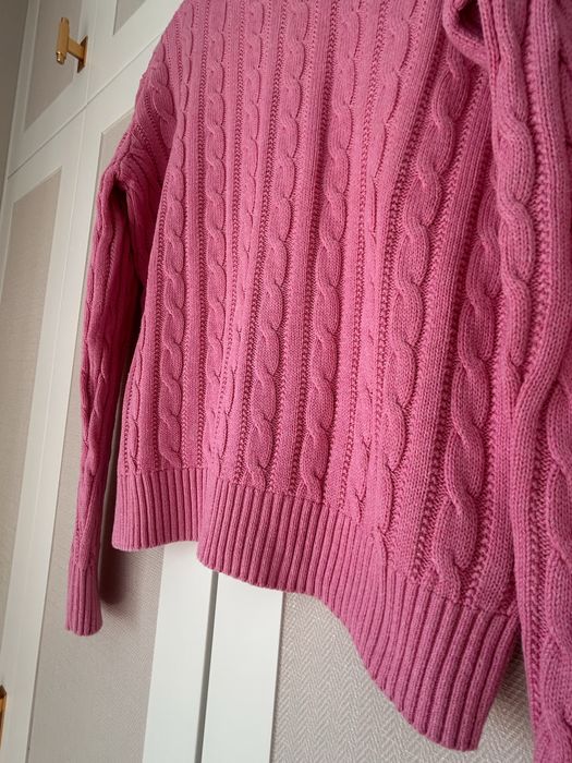 Polo Ralph Lauren camisola rosa cable knit 16 anos / S