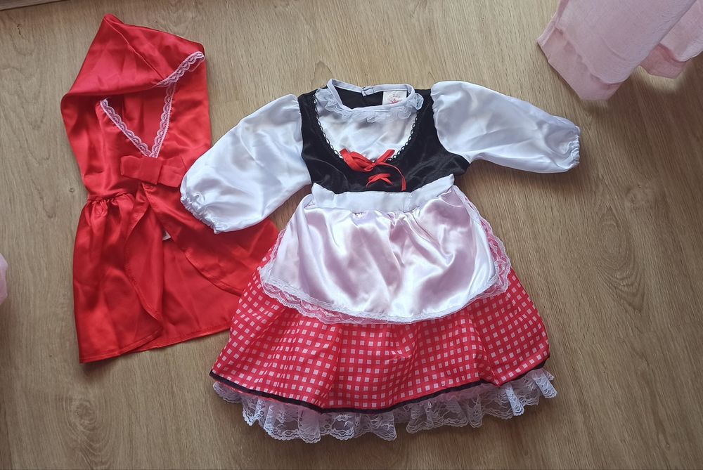 Disfarce de carnaval capuchinho vermelho 1-2anos