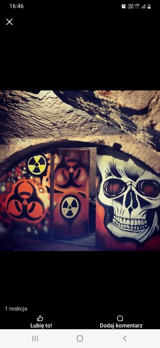 graffiti. malowanie murali , mural street art