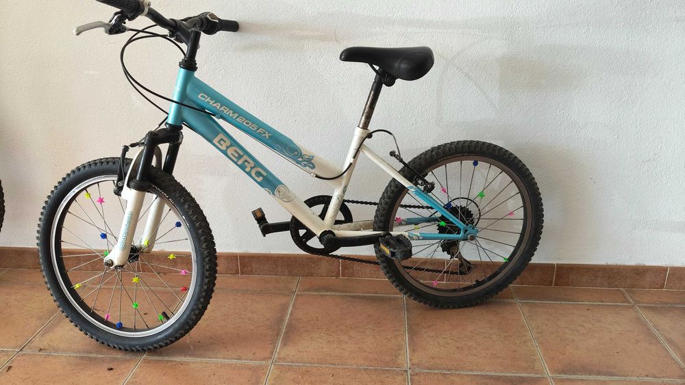 Bicicleta Berg criança roda 20 - suspensão e mudanças Shimano