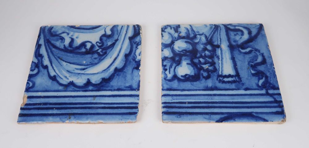 Painel de 2 Azulejos Portugueses Séc. XVIII