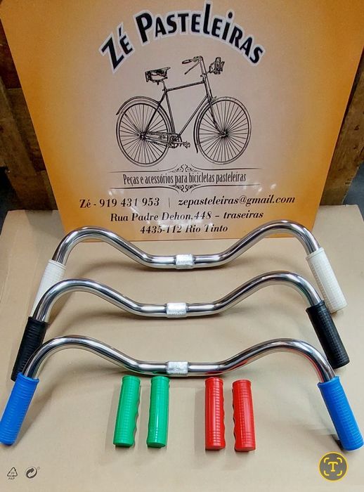 Guiadores/travões/punhos/malas bicicleta pasteleira/clássica