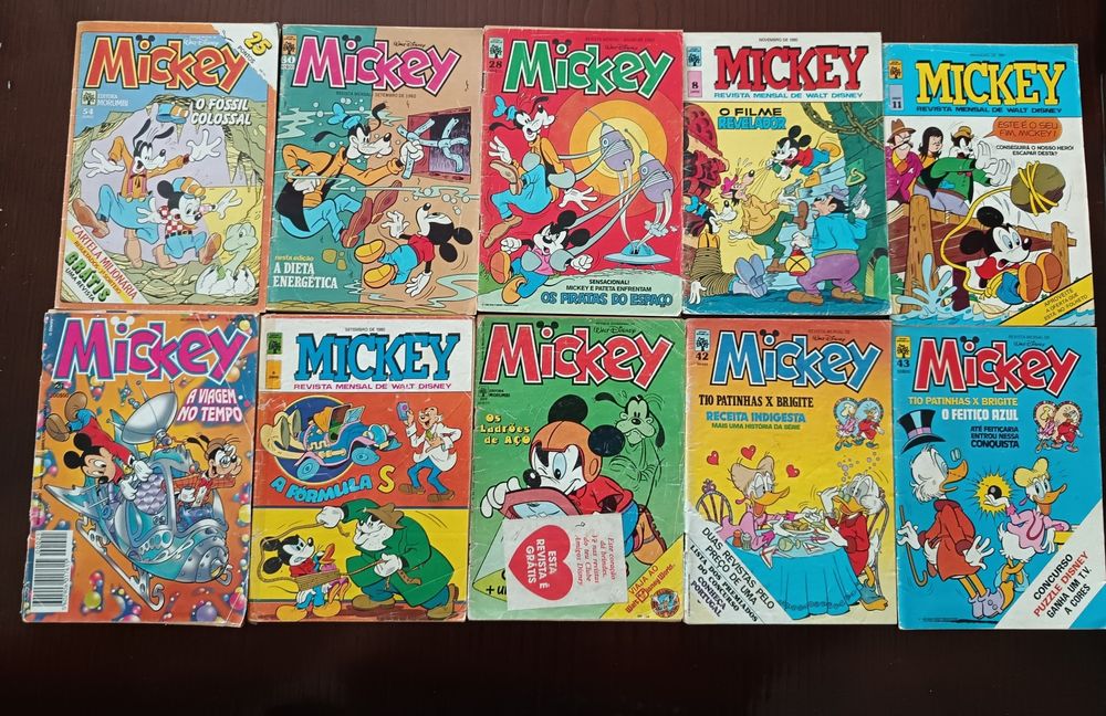 Banda desenhada Mickey edição portuguesa