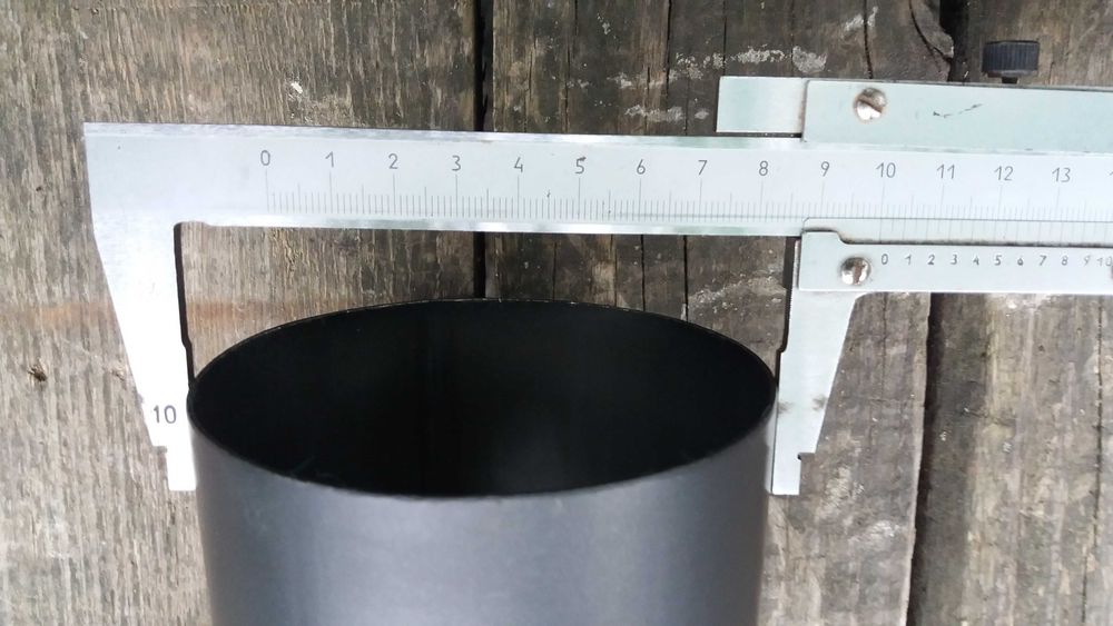 Redukcja spęczana kominek pellet DARCO -80/+100mm uszczelka silikonowa