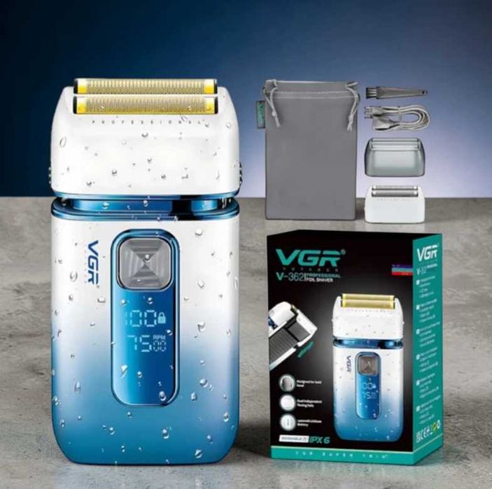 Електробритва шейвер з подвійним лезом + насадка, від USB, VGR V-362