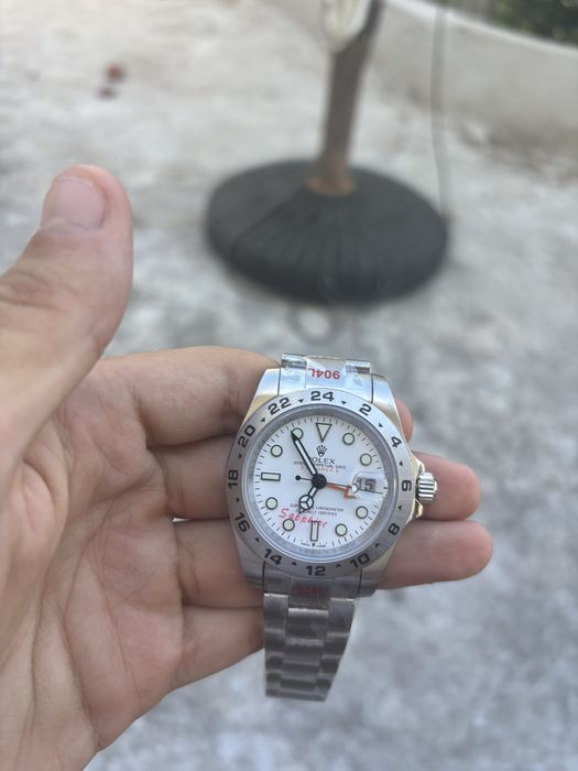 R0LEX EXPLORER II AUTOMÁTICO, Vidro de Safora, Aço 904L, novo, nunca usado, ainda com pelicula