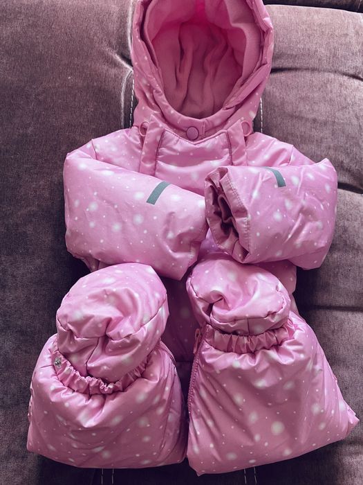 Утепленный зимний комбинезон fox&bunny by sinsay 74 размер