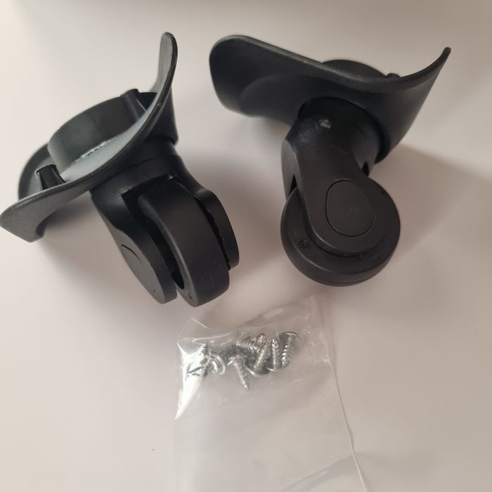 Zestaw wymiennych kółek do walizki czarne W041 Koła do walizki