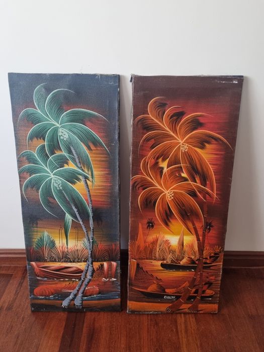 Quadros pintados a mao República dominicana