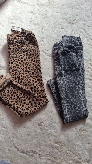 Джинсы леопардовые,  джеггинсы