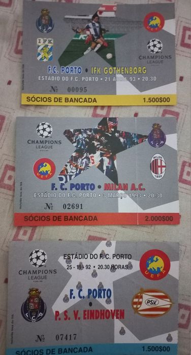 Bilhetes de futebol