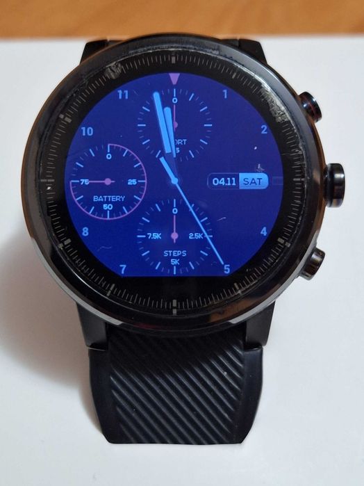 Amazfit Stratos 2 + zapasowe folie na wyświetlacz + etui ochronne