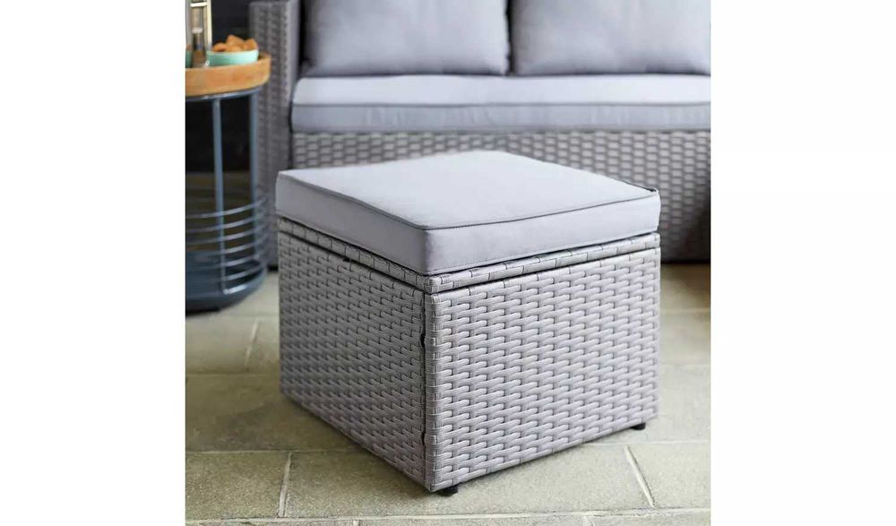 Narożnik do ogrodu technorattan plus stolik-pufa PROMO wysyłka gratis