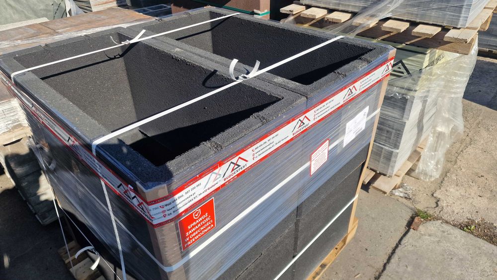 Gazony ogrodowe Joniec Moonflor duży format 40x30x25 donica betonowa