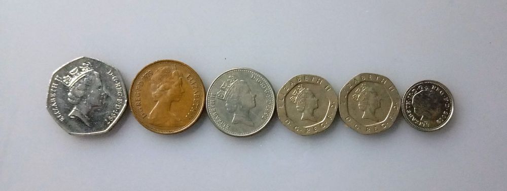 Moedas Reino Unido Inglaterra.