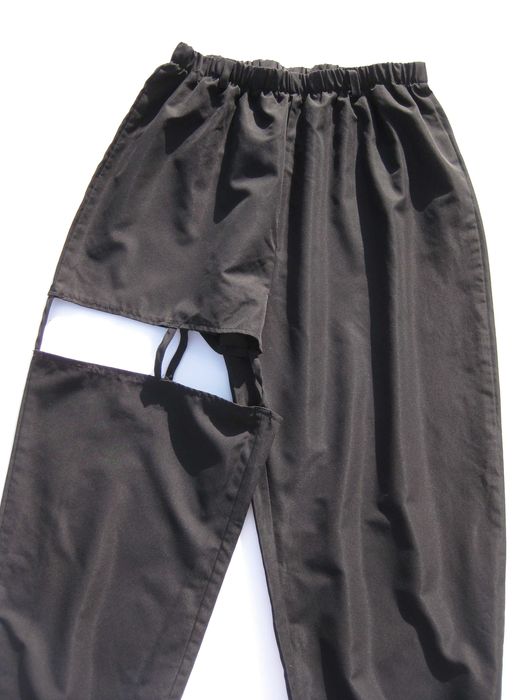 Стильные модные чёрные брюки на резинке высокая талия S M