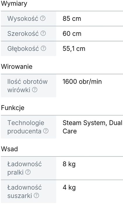 Pralko-suszarka Electrolux DualCare 700 EW7W268SP