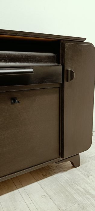 szafka gramofon adapter Halabala Czechoslowacja lata 60-te design
